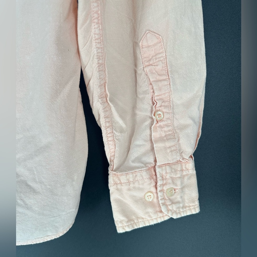 Men’s Long Sleeve Marco Polo Shirt Size L but fits like a M in Peach Color - Picture 7 of 7